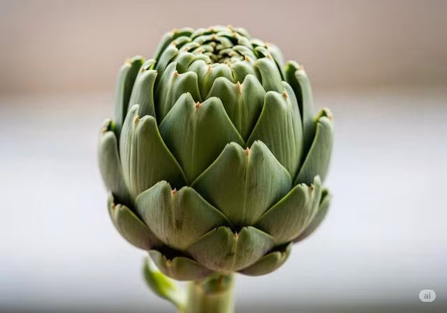 Atisô ít chất béo nhưng giàu chất xơ, vitamin, khoáng chất và chất chống oxy hóa. . Ảnh: AI