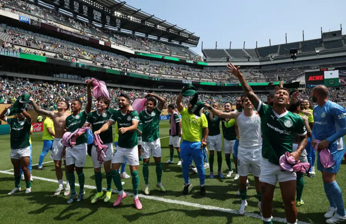 Palmeiras ăn mừng tấm vé tứ kết FIFA Club World Cup Palmeiras ăn mừng tấm vé tứ kết FIFA Club World Cup
