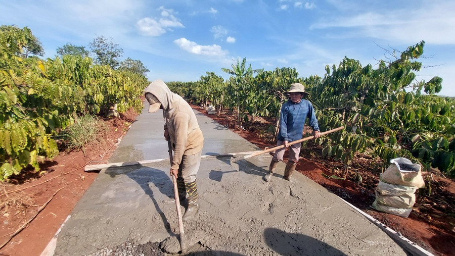Người dân làng Groi Wêt( xã Glar, huyện Đak Đoa) chung tay làm đường giao thông nội đồng. Ảnh: N.D 2nguoi-dan-lang-groi-wet-xa-glar-huyen-dak-doa-chung-tay-lam-duong-giao-thong-noi-dong.jpg