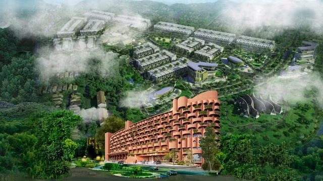 Phối cảnh Tổ hợp khách sạn &amp; Trung tâm hội nghị The Coffee Boutique thuộc Khu đô thị Thành phố Cà phê - Công trình kiến trúc độc bản đầu tiên và duy nhất chuẩn 5 sao quốc tế tại trung tâm Buôn Ma Thuột