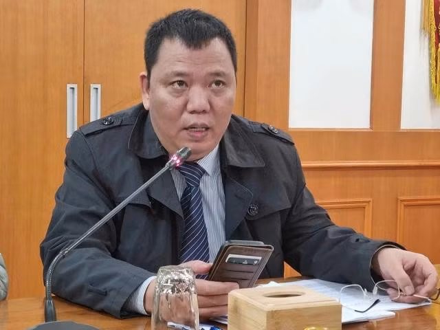 Phó giám đốc Văn phòng SPS Việt Nam Ngô Xuân Nam phát biểu tại hội nghị. ẢNH: ĐAN THANH