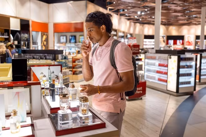 Du khách trải nghiệm dịch vụ ở sân bay. (Ảnh minh họa: CTV)