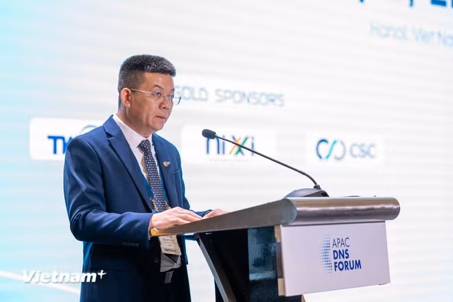 Ông Nguyễn Hồng Thắng - Giám đốc VNNIC. Ảnh: Minh Sơn/Vietnam+