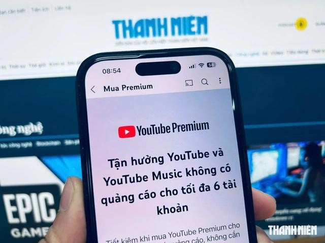 YouTube đang thử nghiệm gói Premium Duo dành cho 2 người. ẢNH: PHONG ĐÔ YouTube đang thử nghiệm gói Premium Duo dành cho 2 người. ẢNH: PHONG ĐÔ