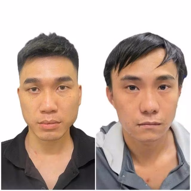 Hai nghi phạm Nguyễn Việt Duy và Nguyễn Trung Hiếu. ẢNH: CÔNG AN CUNG CẤP