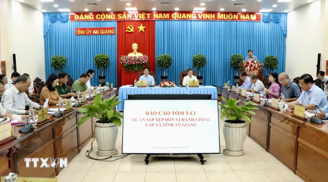 Tỉnh An Giang dự kiến giảm còn 54 xã, phường. (Ảnh: Thanh Sang/TTXVN) Tỉnh An Giang dự kiến giảm còn 54 xã, phường. (Ảnh: Thanh Sang/TTXVN)