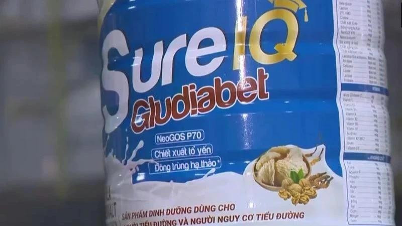 Một nhãn hiệu sữa bột giả do Công ty Cổ phần Dược quốc tế Rance Pharma sản xuất (ảnh nguồn: VTV). suagiadddd.jpg
