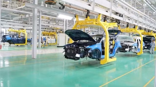 Nhà máy THACO Mazda tại KCN Cơ khí ô tô Chu Lai - Trường Hải, tỉnh Quảng Nam