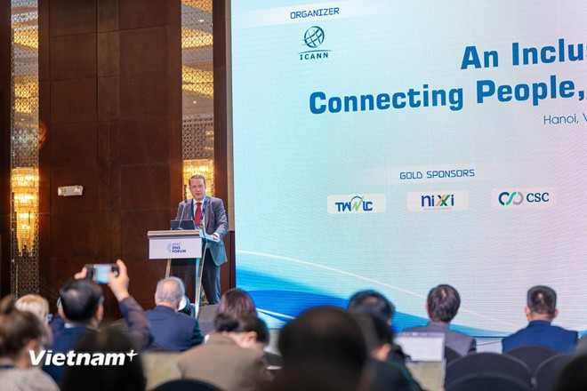 Ông Kurtis Lindqvist - Chủ tịch, Tổng giám đốc ICANN. Ảnh: Minh Sơn/Vietnam+ Ông Kurtis Lindqvist - Chủ tịch, Tổng giám đốc ICANN. Ảnh: Minh Sơn/Vietnam+