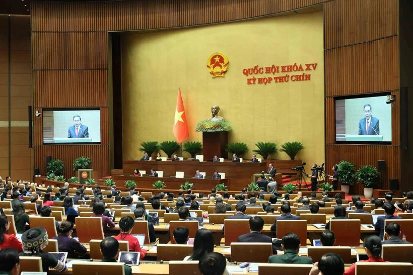 Kỳ họp thứ 9, Quốc hội khóa XV. Ảnh: An Đăng/TTXVN nhagiao.jpg