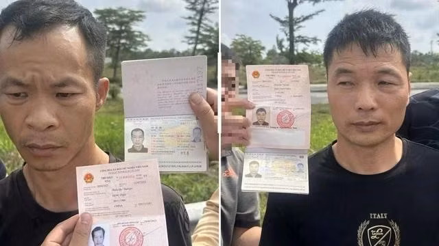 Các nghi phạm bị bắt giữ. ẢNH: CÔNG AN QUẢNG NINH