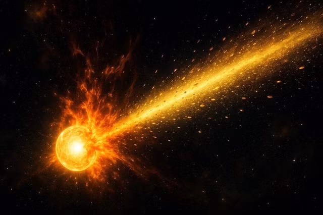 Một vụ nổ sao từ hơn 20 năm trước đã tạo ra lượng vàng và bạch kim nặng tương đương 1-2 hành tinh đá cỡ nhỏ - Ảnh đồ họa: SCITECH DAILY