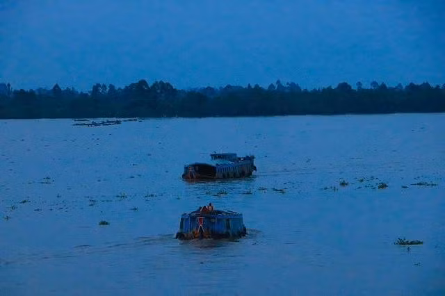 Khung cảnh cồn Phong Nẫm nhìn từ phía thị trấn An Lạc Thôn, tỉnh Sóc Trăng. ẢNH: KIM NGỌC NGHIÊN