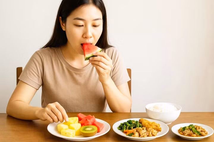 Nhiều người cho rằng ăn trái cây ngay sau bữa chính.