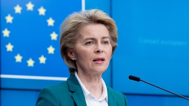 Chủ tịch Ủy ban châu Âu Ursula von der Leyen. Ảnh: Deutschlandfunk