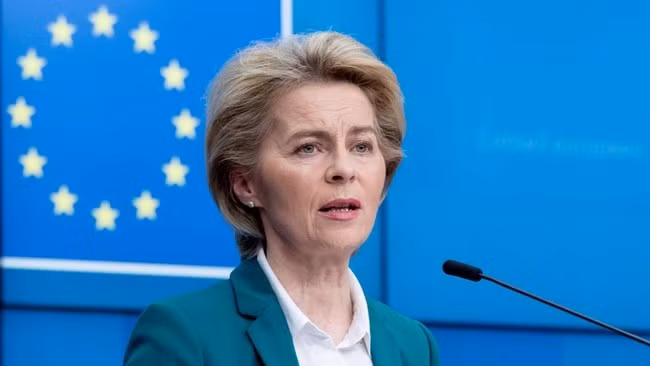 Chủ tịch Ủy ban châu Âu Ursula von der Leyen. Ảnh: Deutschlandfunk