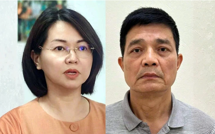 ai cựu cục trưởng Cục An toàn thực phẩm Trần Việt Nga (bìa trái) và Nguyễn Thanh Phong