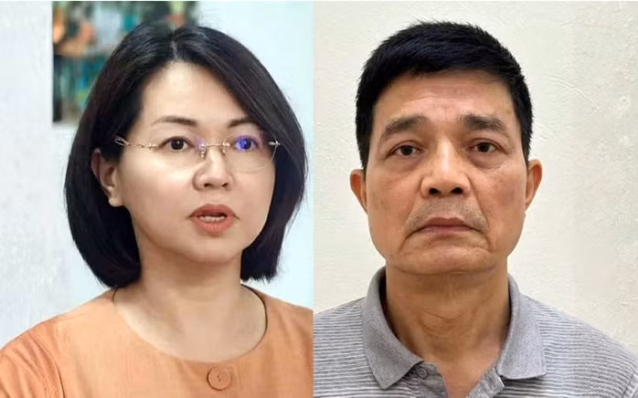 ai cựu cục trưởng Cục An toàn thực phẩm Trần Việt Nga (bìa trái) và Nguyễn Thanh Phong