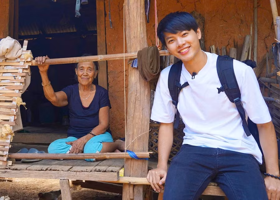 Anh Lê Trường Huy thường xuyên đi một mình trong các chuyến khám phá. Ảnh: NVCC