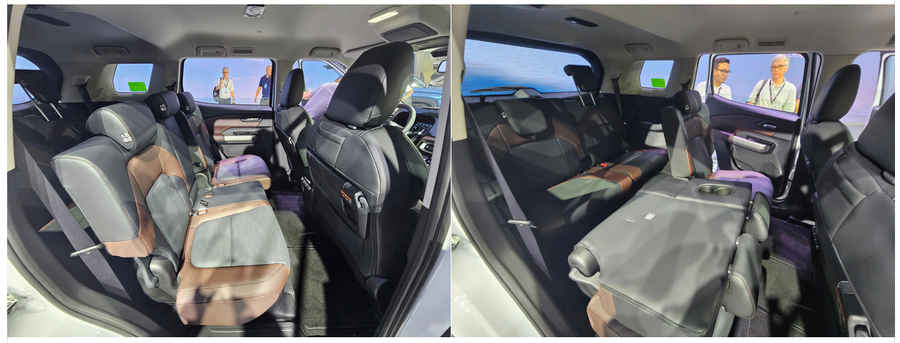 Không gian hai hàng ghế sau của Mitsubishi Destinator.