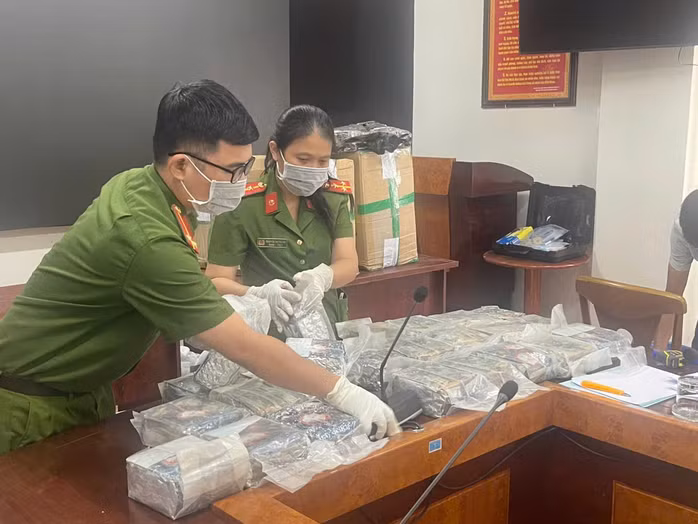 Ma túy được cảnh sát thu giữ. Ảnh: Bộ Công an