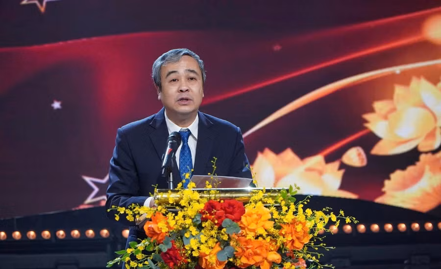 Ông Ngô Đông Hải, Phó trưởng ban Tuyên giáo và Dân vận T.Ư, phát biểu tại chương trình