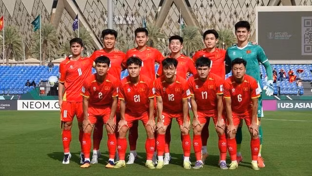 Đội tuyển U.23 Việt Nam tự tin trước trận gặp Kyrgyzstan. ẢNH: VFF