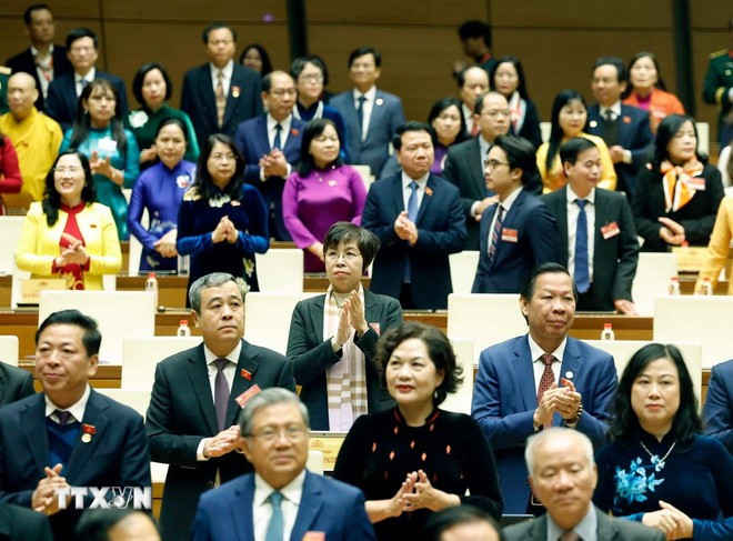 Các đại biểu dự Lễ kỷ niệm. (Ảnh: Thống Nhất/TTXVN)