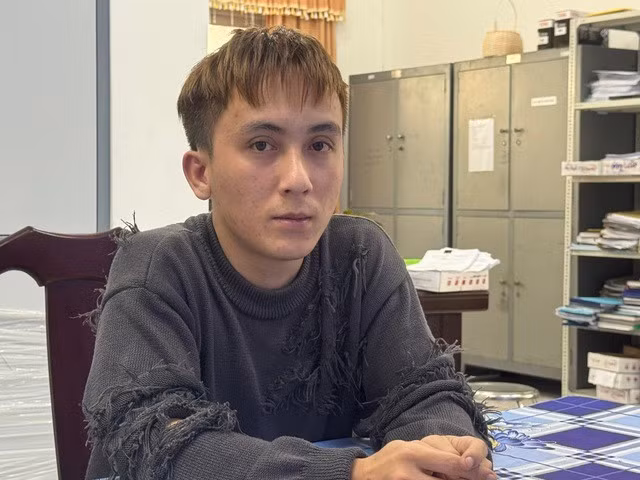 Nguyễn Bá Biên tại cơ quan công an