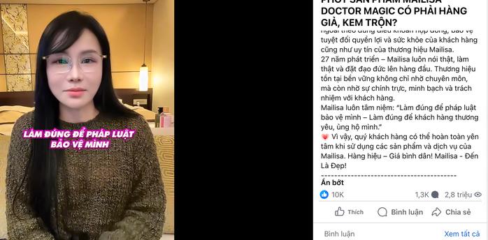 Bà Mai nhấn mạnh trong video “Tất cả sản phẩm khi nhập khẩu đều rất kỹ'. Ảnh chụp màn hình