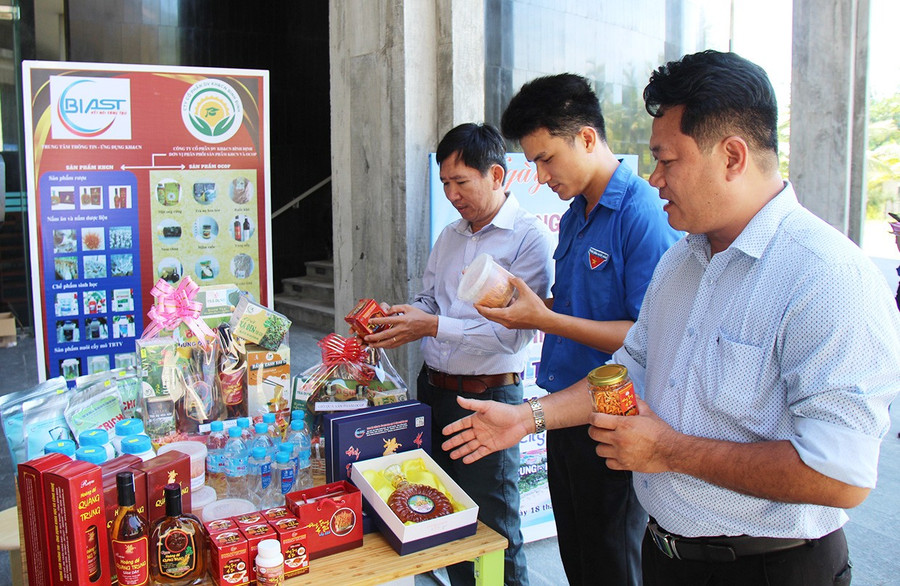 Thông qua các cuộc thi, chương trình tăng tốc và hoạt động kết nối đầu tư, 6 DN gọi vốn thành công, trong đó có Công ty CP Dịch vụ KH&CN Bình Định. Ảnh: T.Lợi