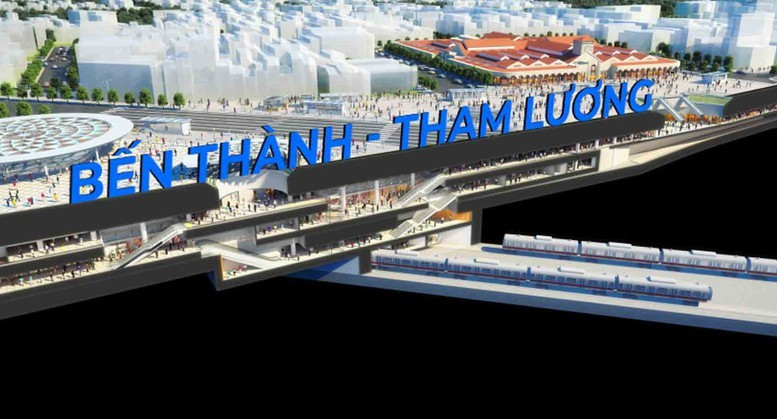 Tuyến tàu điện ngầm số 2 TPHCM (đoạn Bến Thành - Tham Lương) sẽ được khởi công vào 19-12.