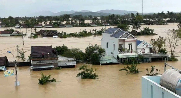 Lũ lụt diện rộng tại tỉnh Đắk Lắk những ngày vừa qua. Ảnh: Cao Nguyên