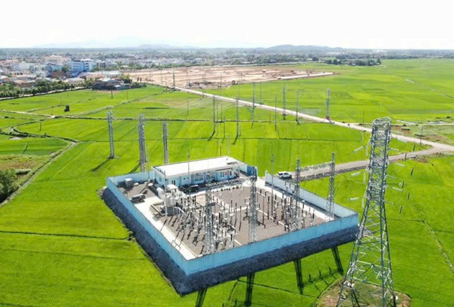 Một trạm biến áp 110kV không người trực được GLPC đầu tư xây lắp. Ảnh: T.Lợi
