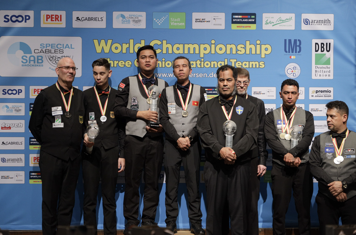 Billiards carom Việt Nam ba năm vào chung kết, giành hai chức vô địch thế giới