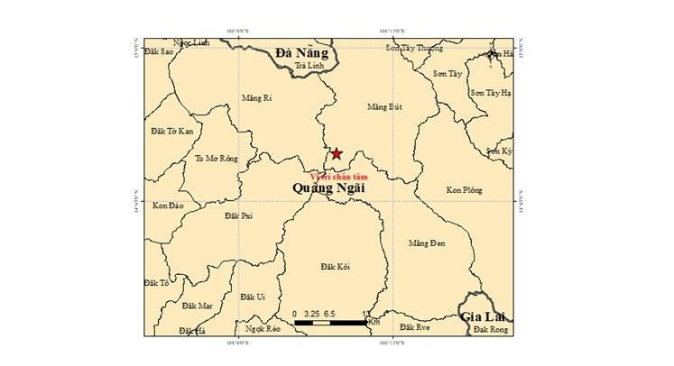 (Nguồn: Trung tâm Báo tin động đất và Cảnh báo sóng thần)