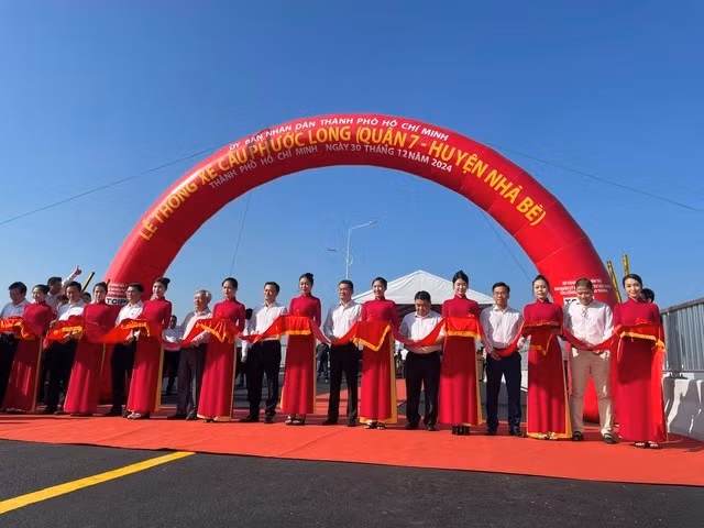 Lễ thông xe cầu Phước Long sáng nay