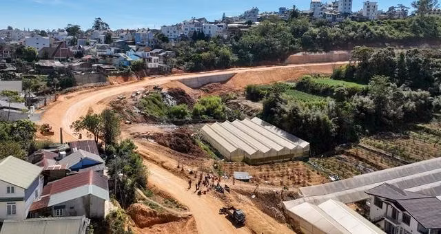 Do vướng giải phóng mặt bằng nên đường vành đai TP.Đà Lạt chưa thể hoàn thành