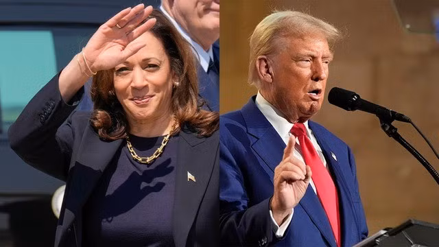 Phó Tổng Mỹ Kamala Harris và cựu Tổng thống Mỹ Donald Trump - Ảnh: PBS NEWS