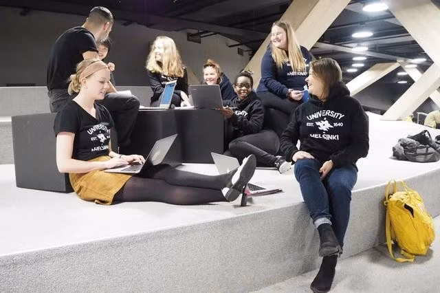 Sinh viên quốc tế tại ĐH Helsinki, ngôi trường số 1 Phần Lan và hiện cũng có phòng thi của chương trình EXAM Visit. ẢNH: UNIVERSITY OF HELSINKI