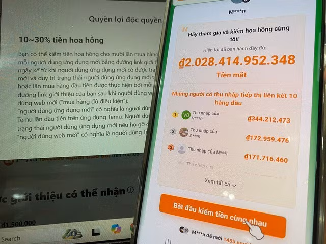 Chương trình Affiliate của Temu gây sốt trên mạng