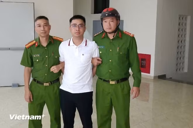 Đối tượng Bùi Đình Khánh bị bắt. (Nguồn: Vietnam+)