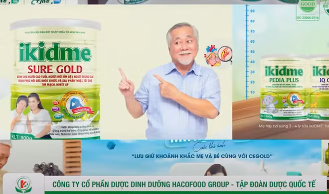 Hình ảnh sản phẩm sữa bột được quảng cáo trên các trang web- Ảnh chụp màn hình