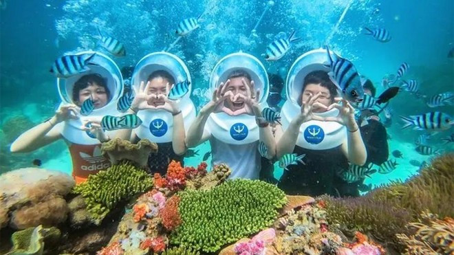 Lặn biển ở Nha Trang. (Nguồn: TTXVN) Lặn biển ở Nha Trang. (Nguồn: TTXVN)