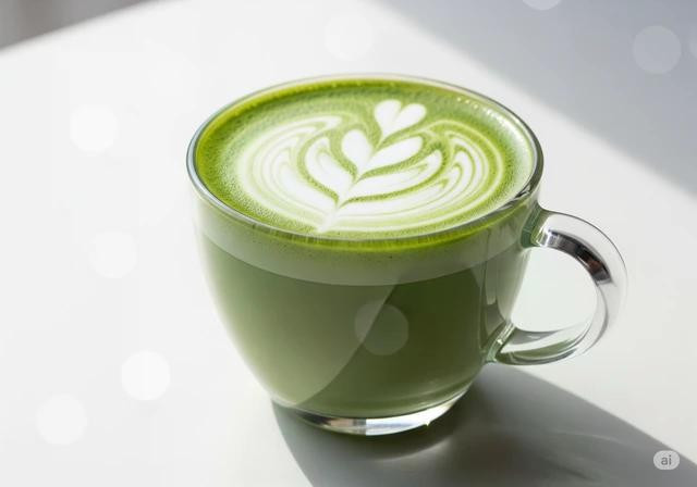 Matcha tốt cho sức khỏe nhưng đừng uống quá nhiều. Ảnh: AI Matcha tốt cho sức khỏe nhưng đừng uống quá nhiều. Ảnh: AI