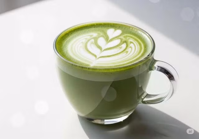Matcha tốt cho sức khỏe nhưng đừng uống quá nhiều. Ảnh: AI