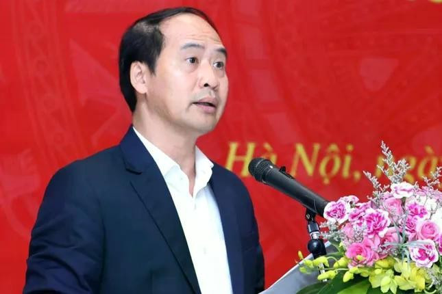 Thứ trưởng Bộ Nội vụ Nguyễn Văn Hồi được phân công phụ trách công tác quản lý lao động ngoài nước. Ảnh: TTXVN. phutrach.jpg