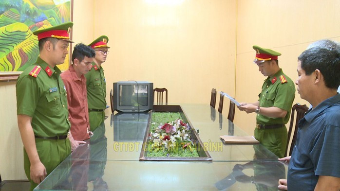 Đối tượng Đào Văn Thành trước Cơ quan Cảnh sát điều tra Đối tượng Đào Văn Thành trước Cơ quan Cảnh sát điều tra