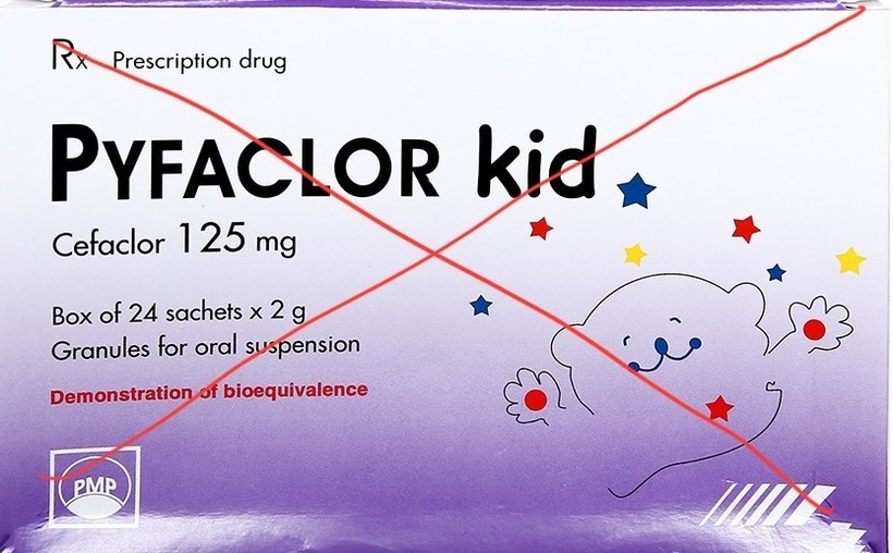 Thu hồi thuốc Cốm pha hỗn dịch uống Pyfaclor Kid do không đạt tiêu chuẩn chất lượng (ảnh nguồn internet) thuhoithuoccom.jpg