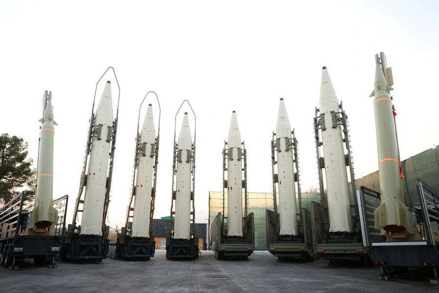 Các tên lửa đạn đạo của Iran. Ảnh: Reuters iran.jpg